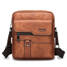 Load image into Gallery viewer, JEEP BULUO Luxury Brand Men Messenger Bags Crossbody Business Casual Handbag Male Spliter Leather Shoulder Bag Large Capacity